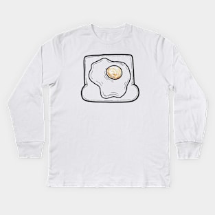 feelin toasty ( with egg ) Kids Long Sleeve T-Shirt